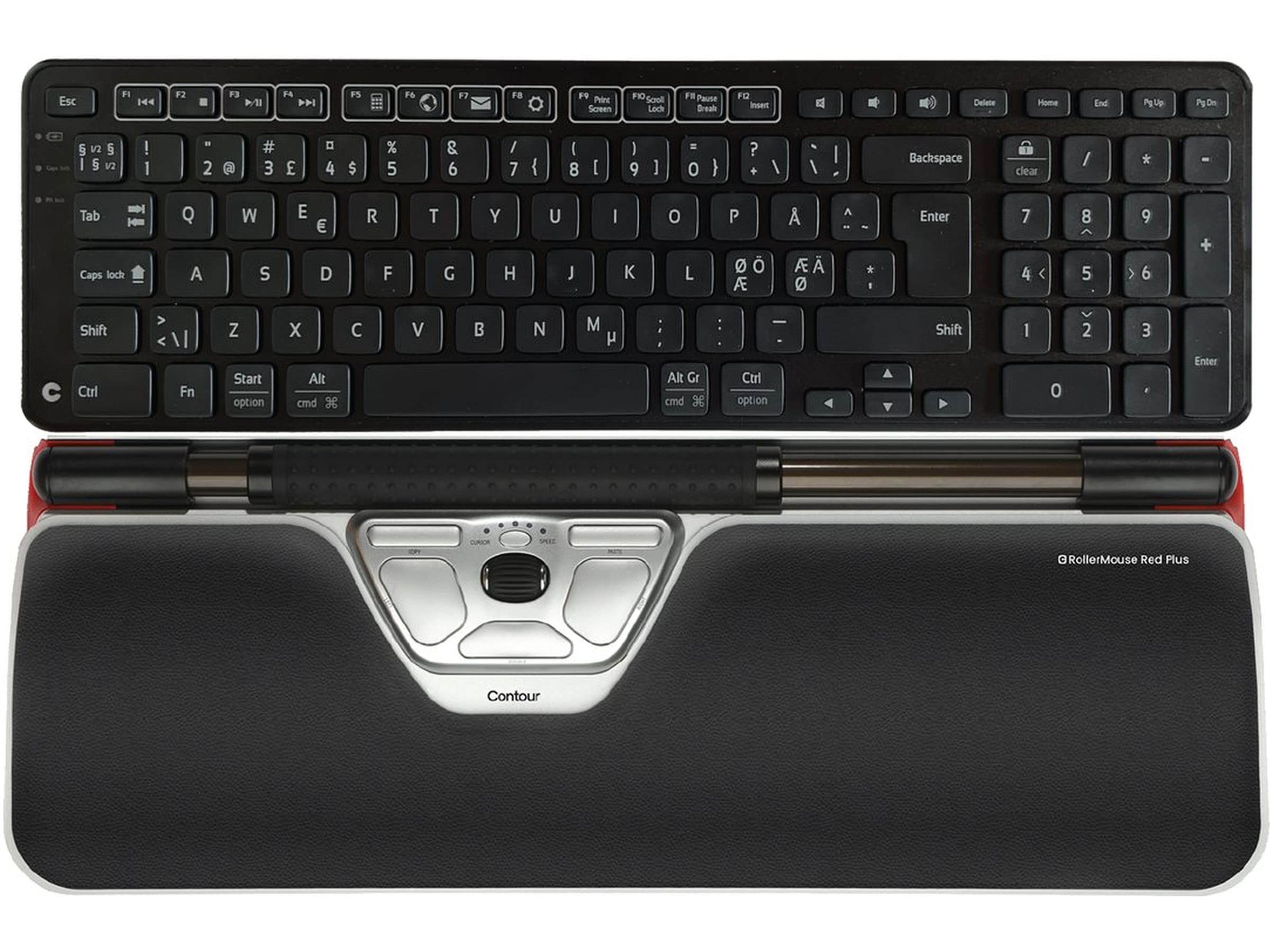 Contour RollerMouse Red Plus + Balance Keyboard trådløs Ergonomiske