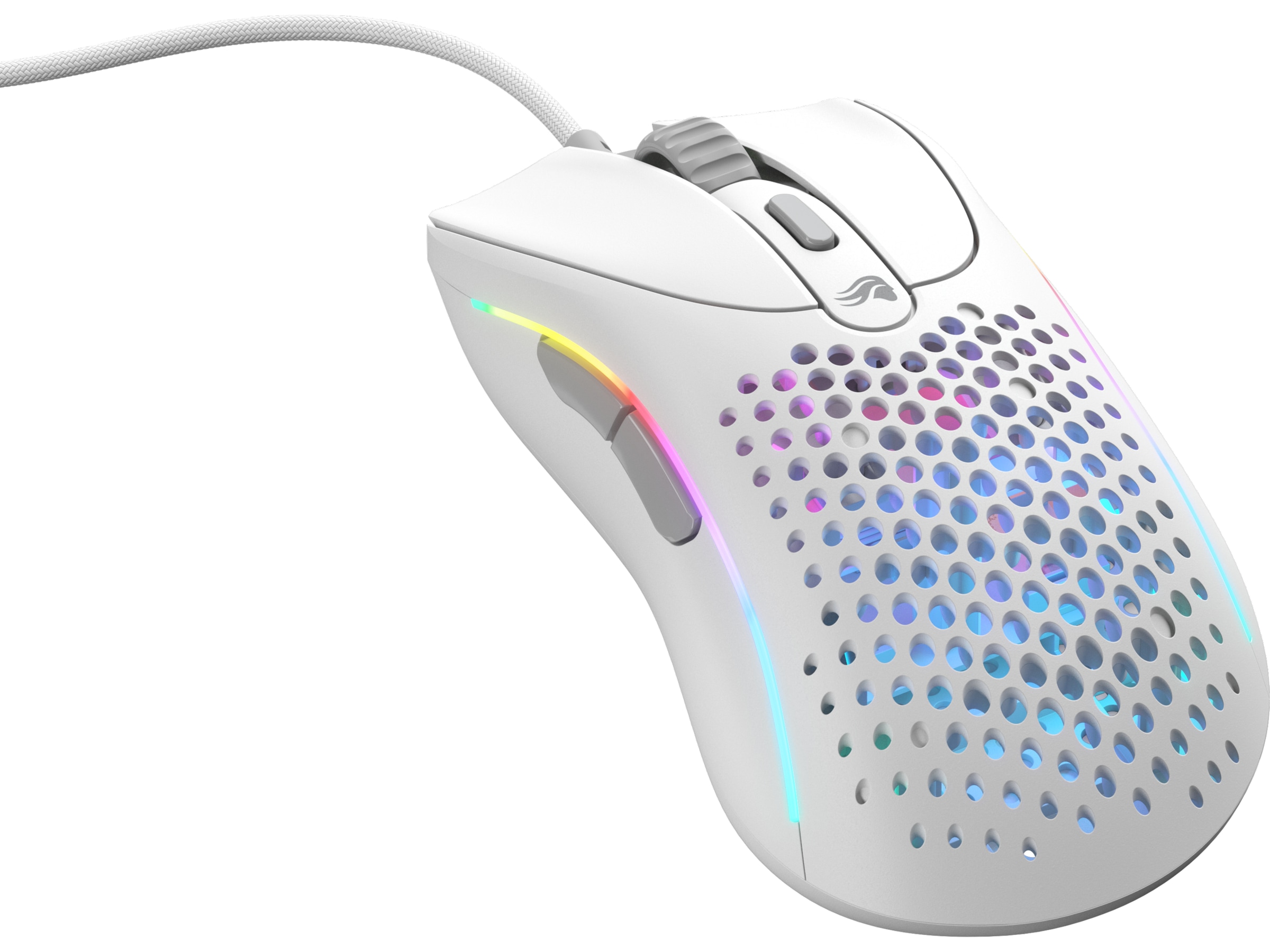 Glorious Model D 2 Gamingmus (hvidt) Gamingmus