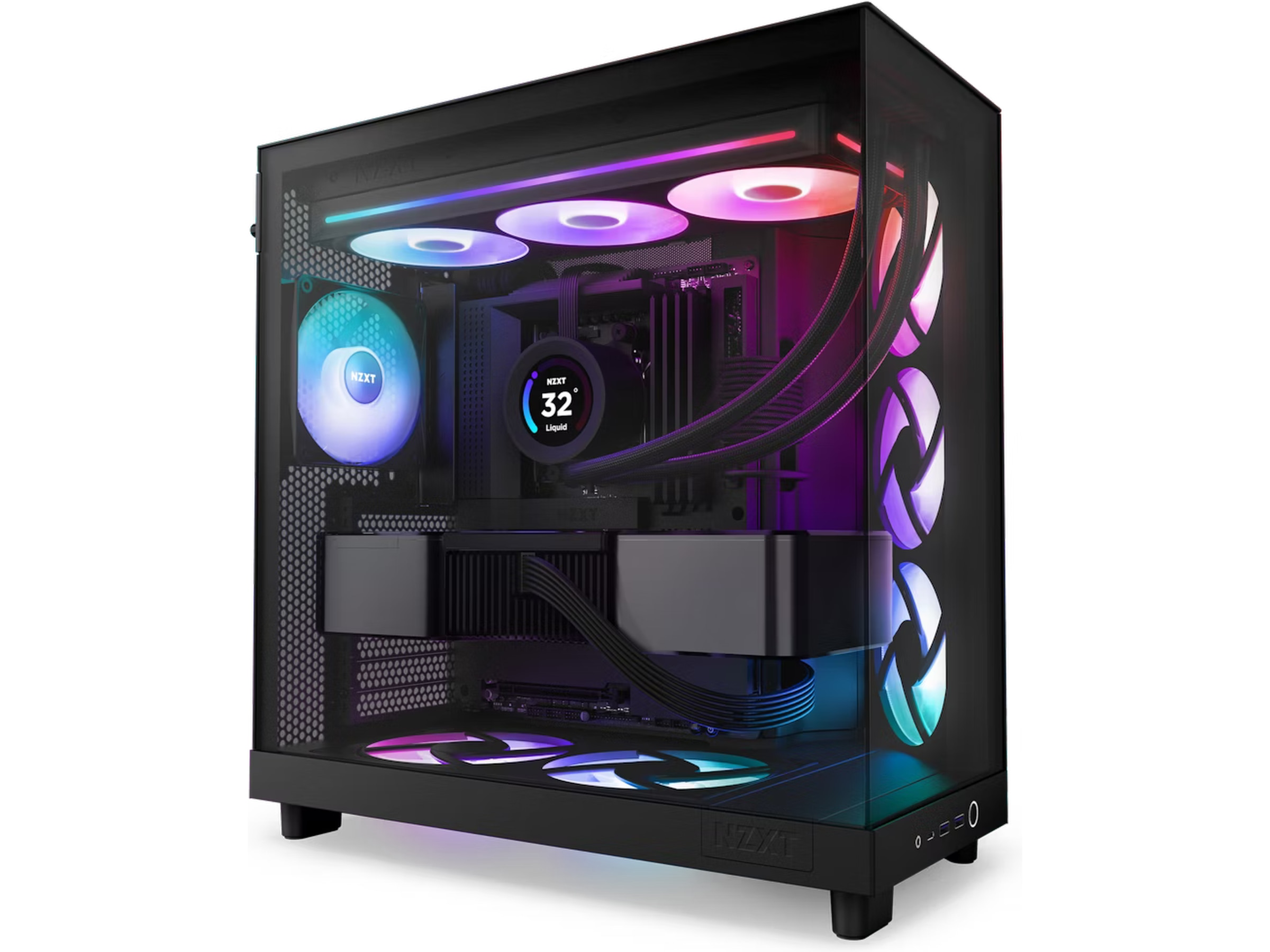 NZXT F360 RGB Core Køler (sort) Blæsere