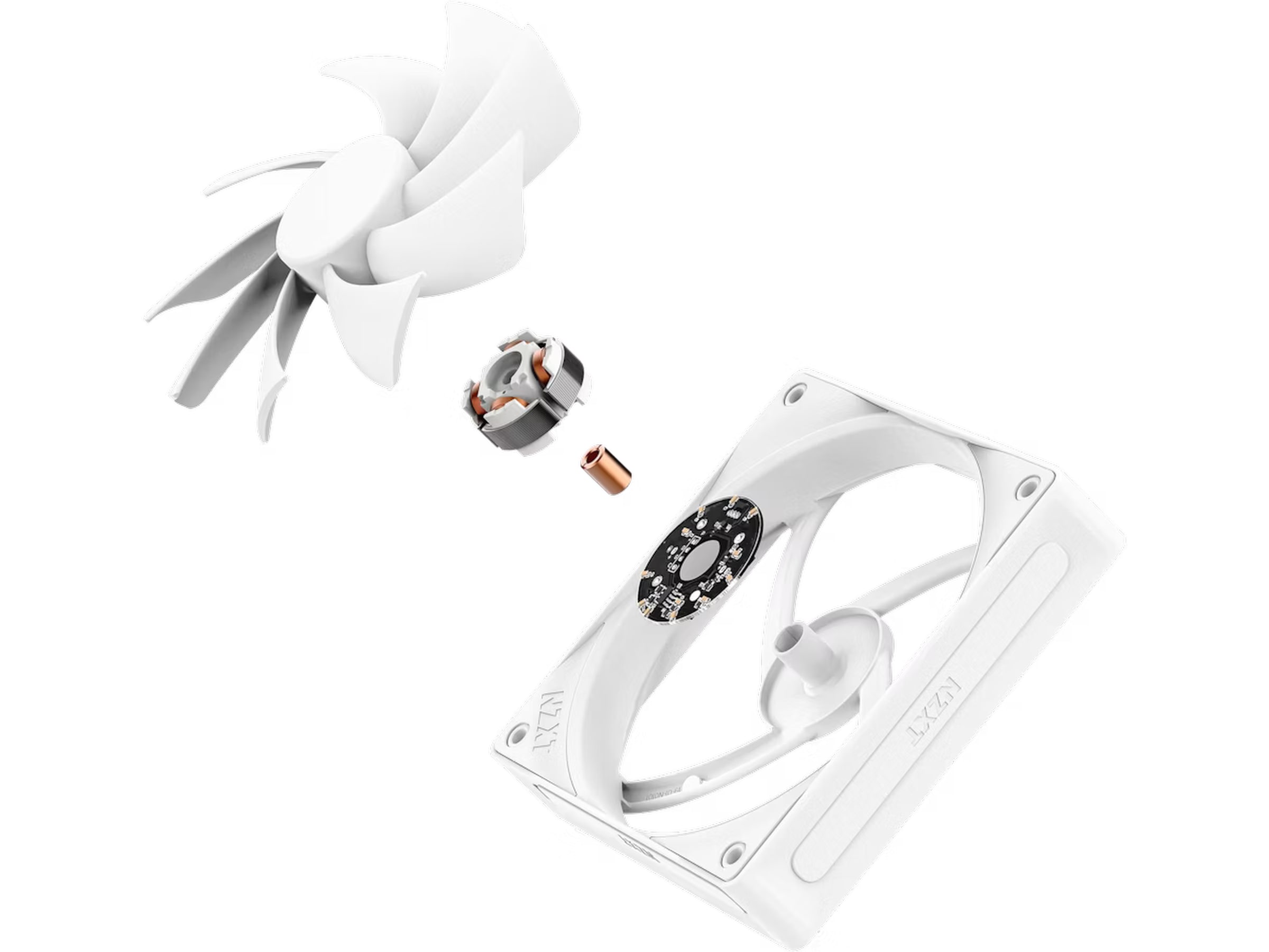 NZXT F120Q Quiet Airflow Ventilator (hvidt) Blæsere