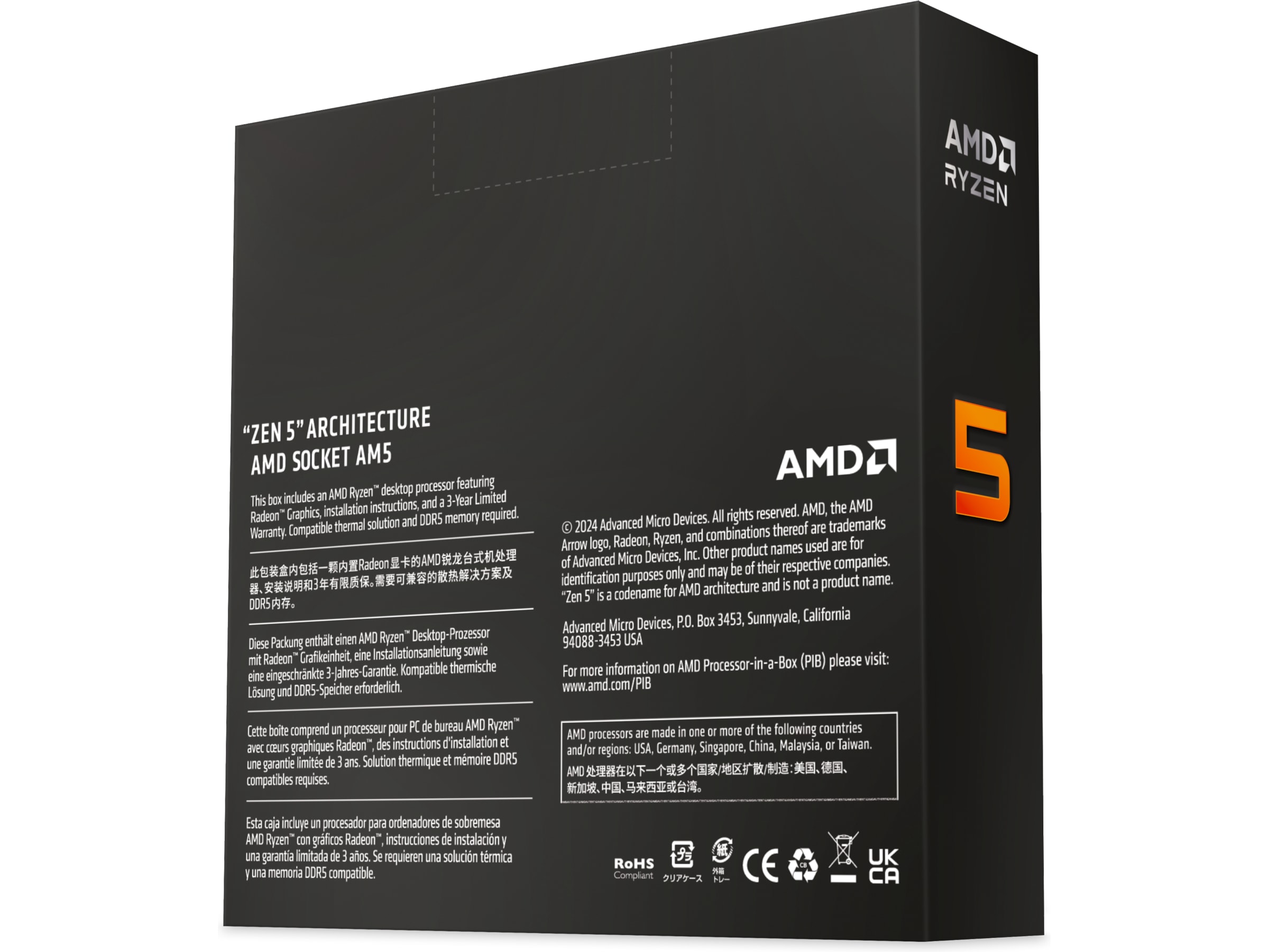 AMD Ryzen 5 9600X CPU Processorer