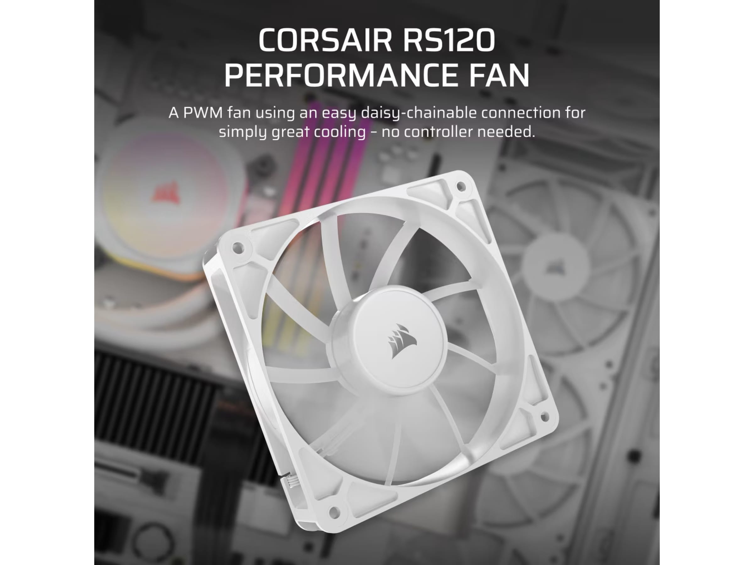 Corsair RS120 Ventilator (hvidt) Blæsere