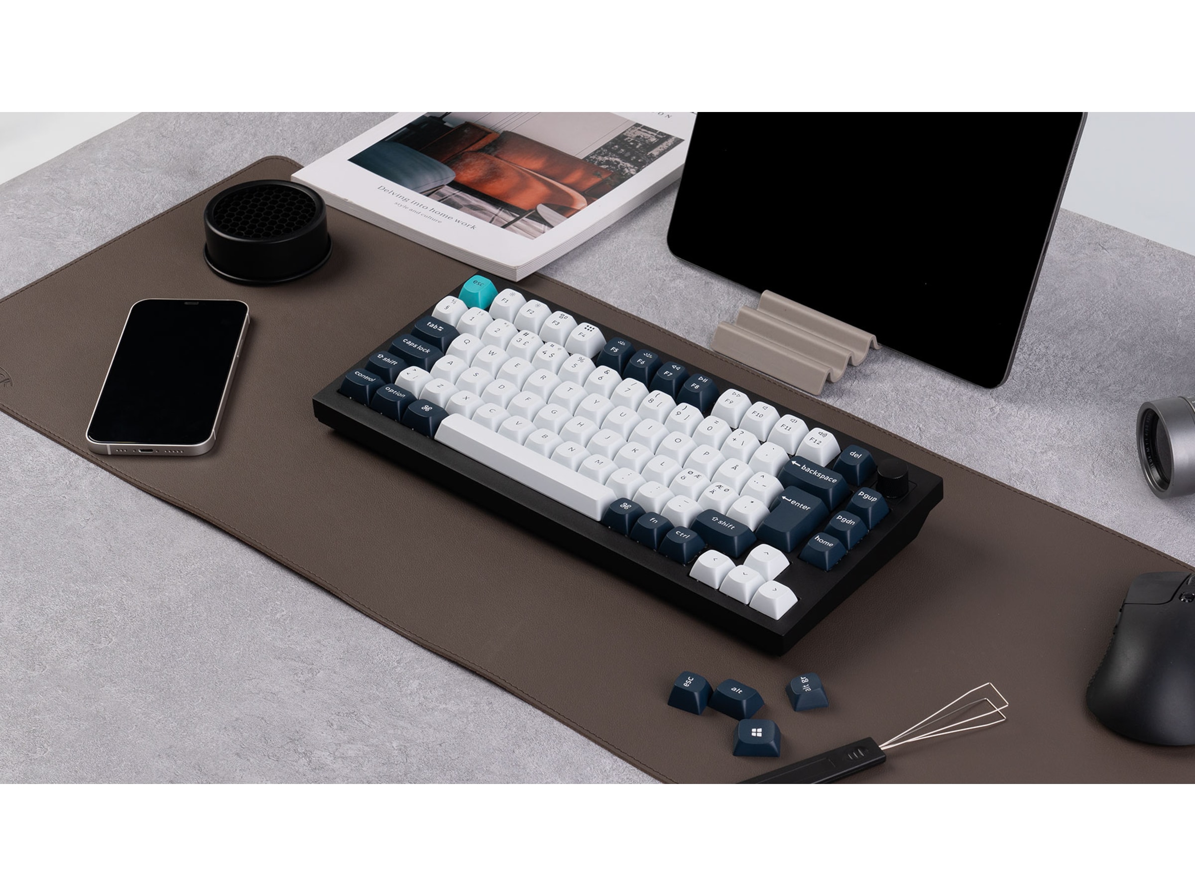 Keychron Q1 MAX 75% Trådløst Tastatur Brown switche Gamingkeyboard