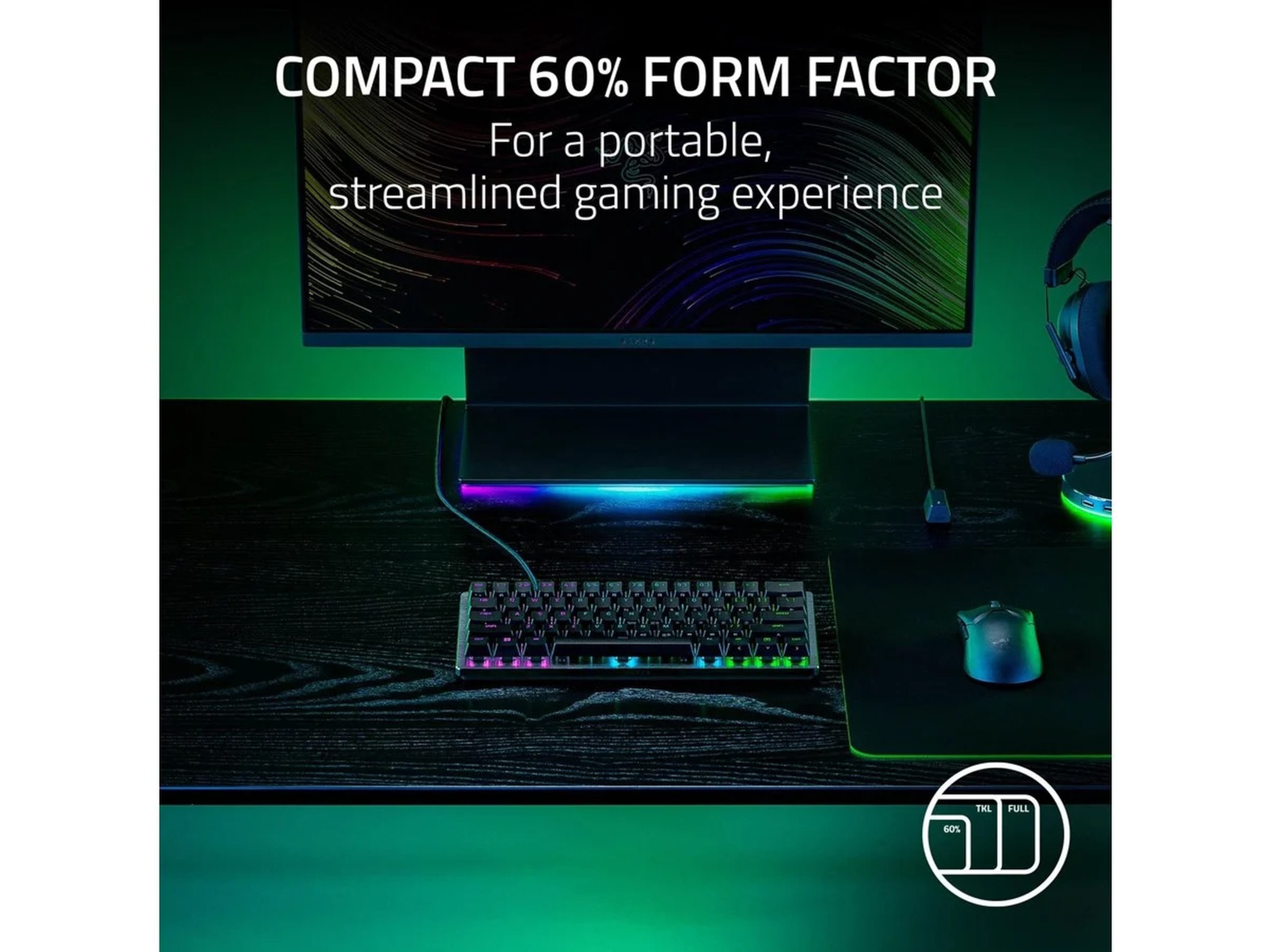 Razer Huntsman V3 Pro Mini gamingtastatur (sort) Gamingkeyboard