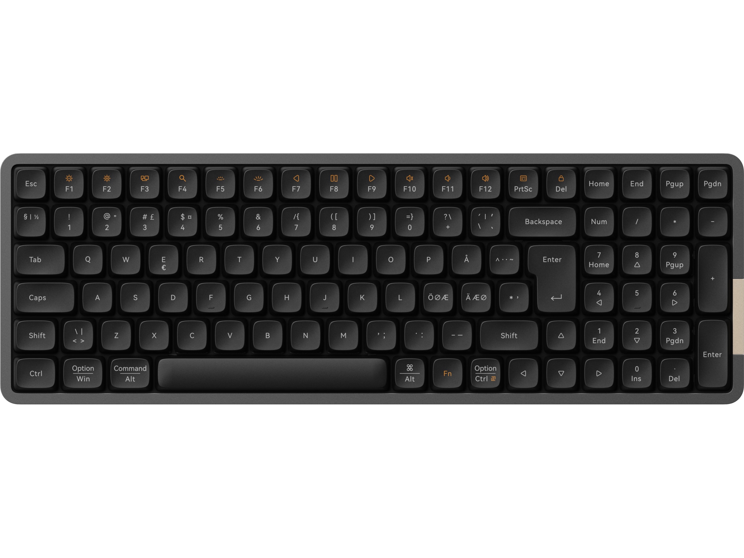 Lofree Flow100 low profile trådløst tastatur (sort) Keyboards