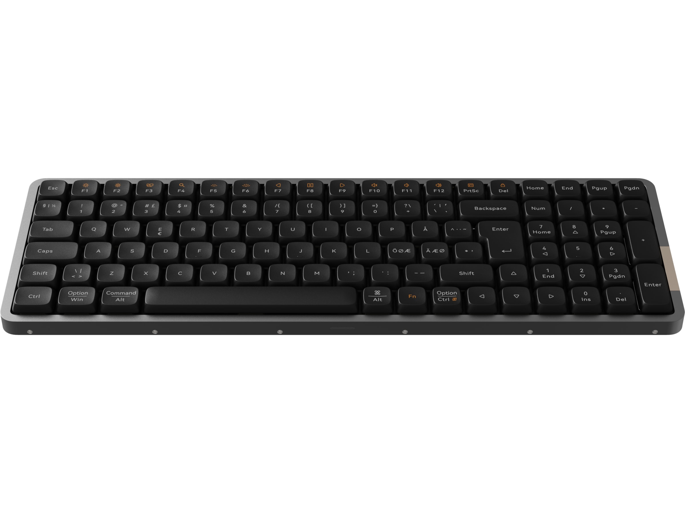Lofree Flow100 low profile trådløst tastatur (sort) Keyboards