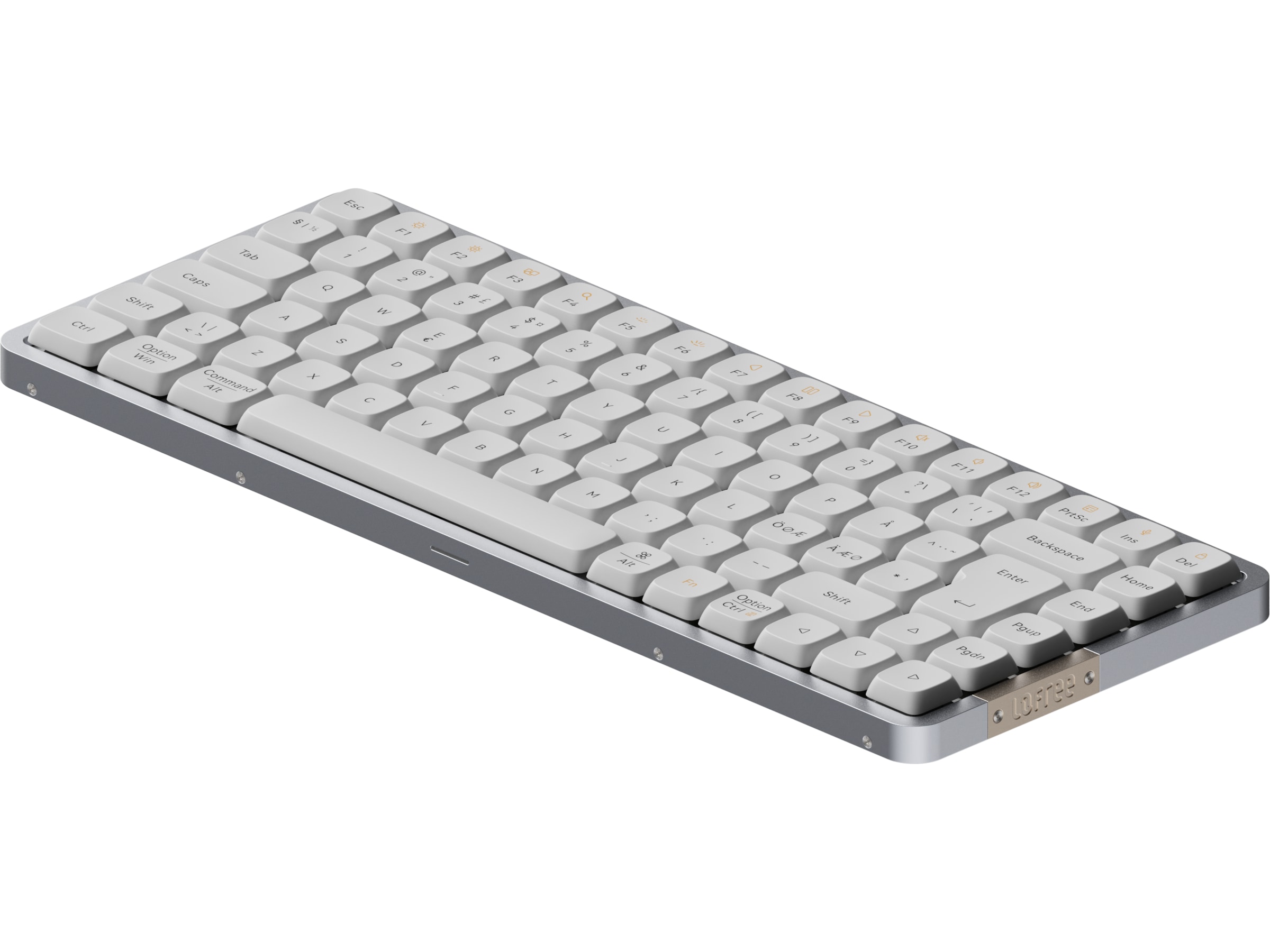 Lofree Flow84 low profile trådløst tastatur (hvid) Keyboards