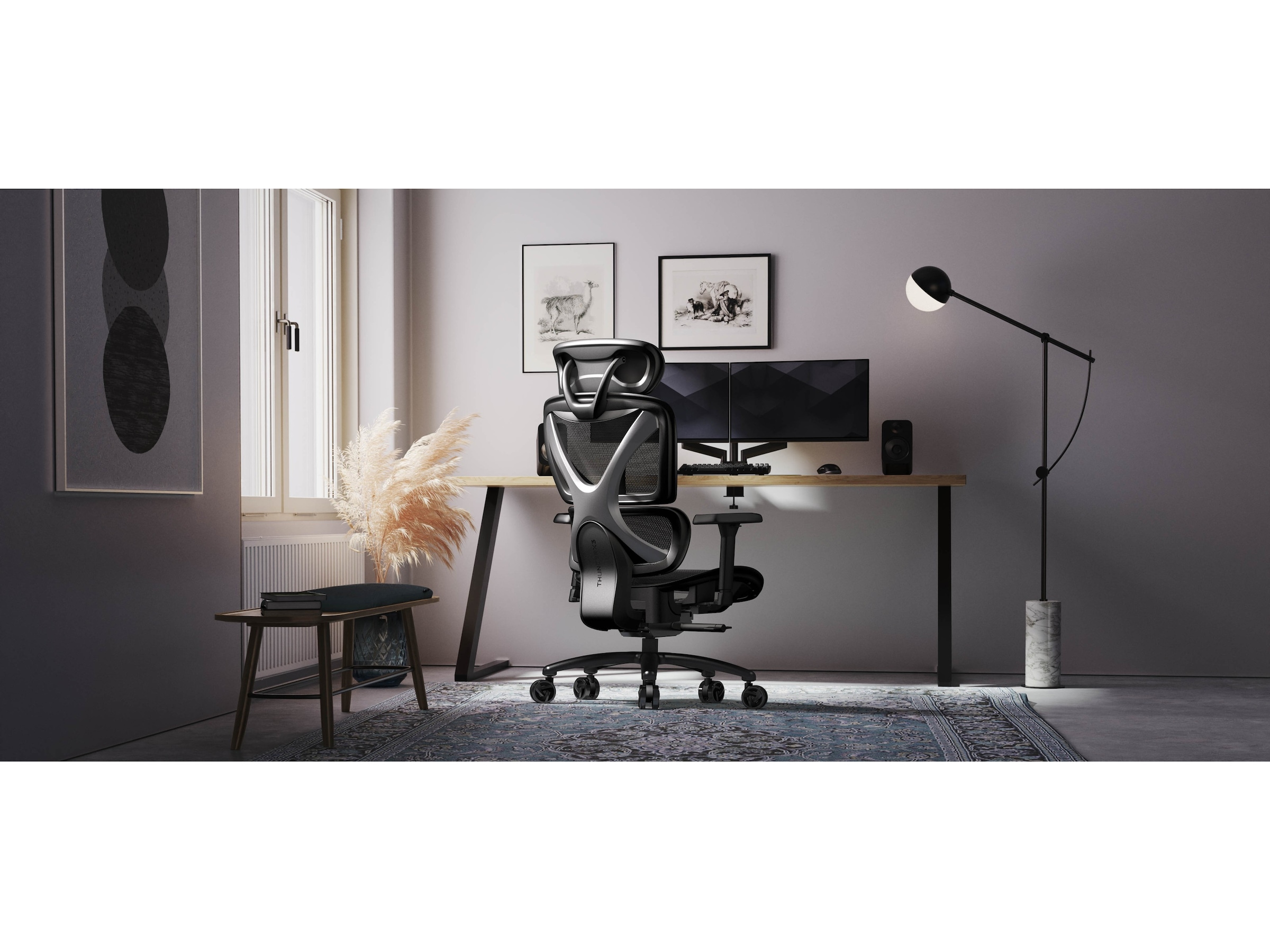 ThunderX3 XTC ergonomisk kontorstol (mesh black) Gamingstole