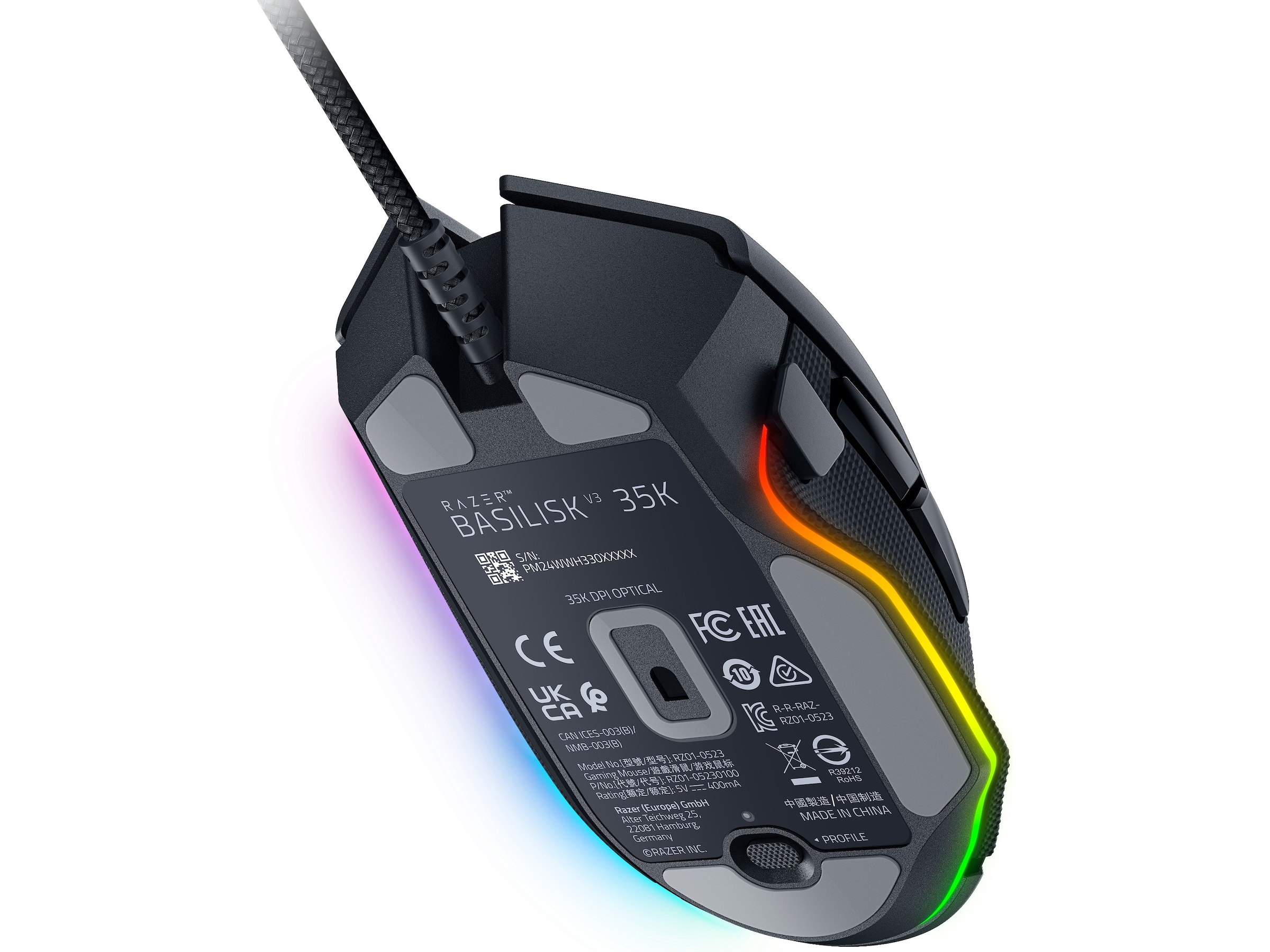 Razer Basilisk V3 35K ergonomisk gaming mus Gamingmus