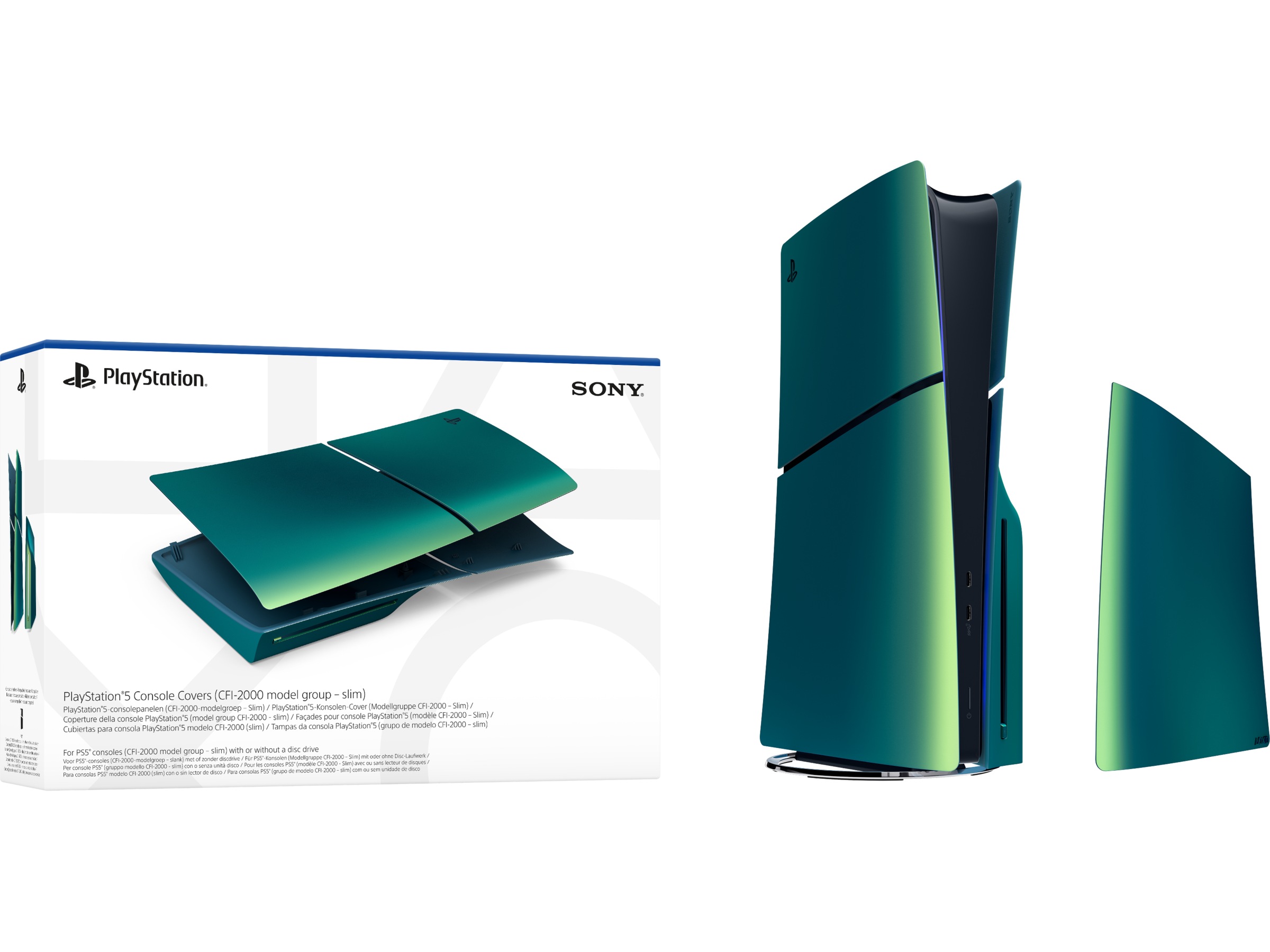 PlayStation 5 Konsolcover (Chroma Teal) Tilbehør til spilkonsoller