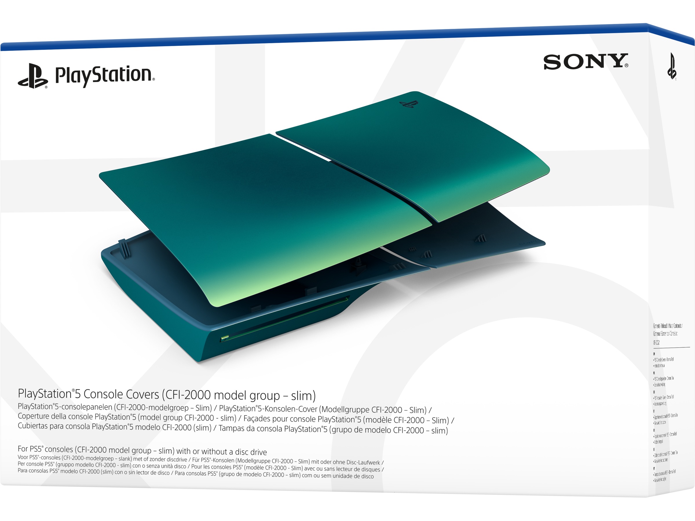 PlayStation 5 Konsolcover (Chroma Teal) Tilbehør til spilkonsoller