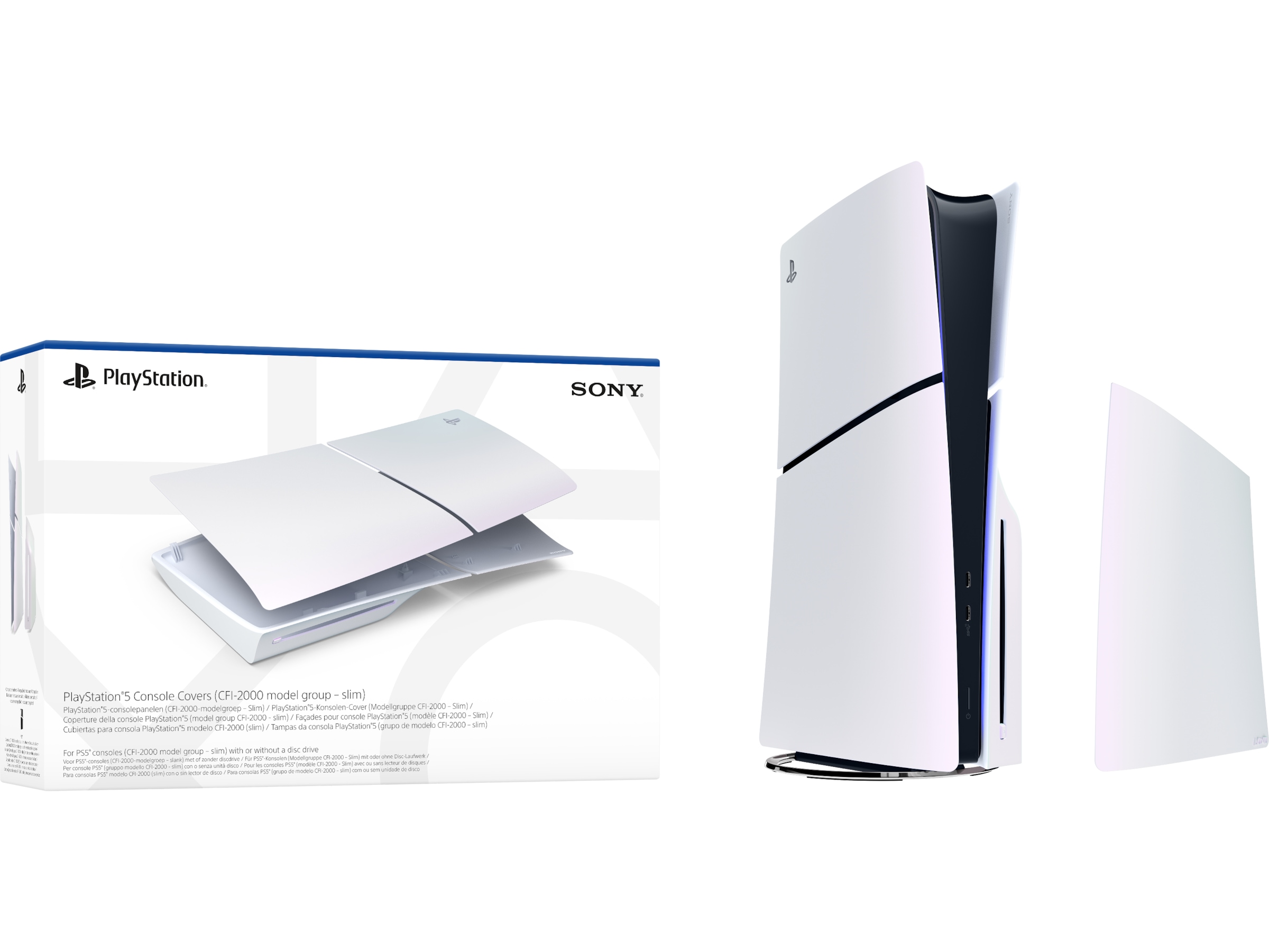 PlayStation 5 Konsolcover (Chroma Pearl) Tilbehør til spilkonsoller