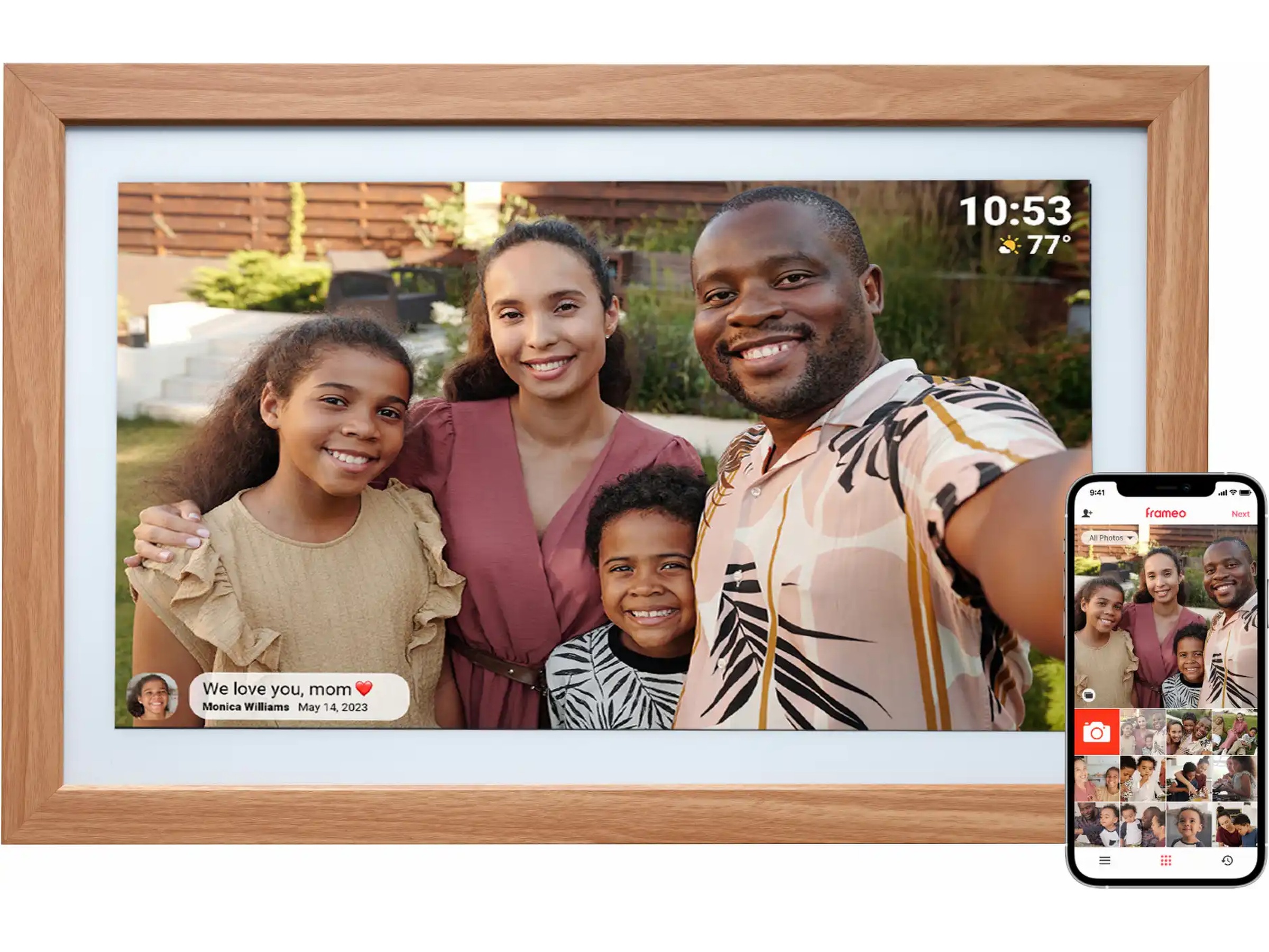 Denver PFF-2162LW 21,5" digital fotoramme (lys eg) TV-rammer & tilbehør