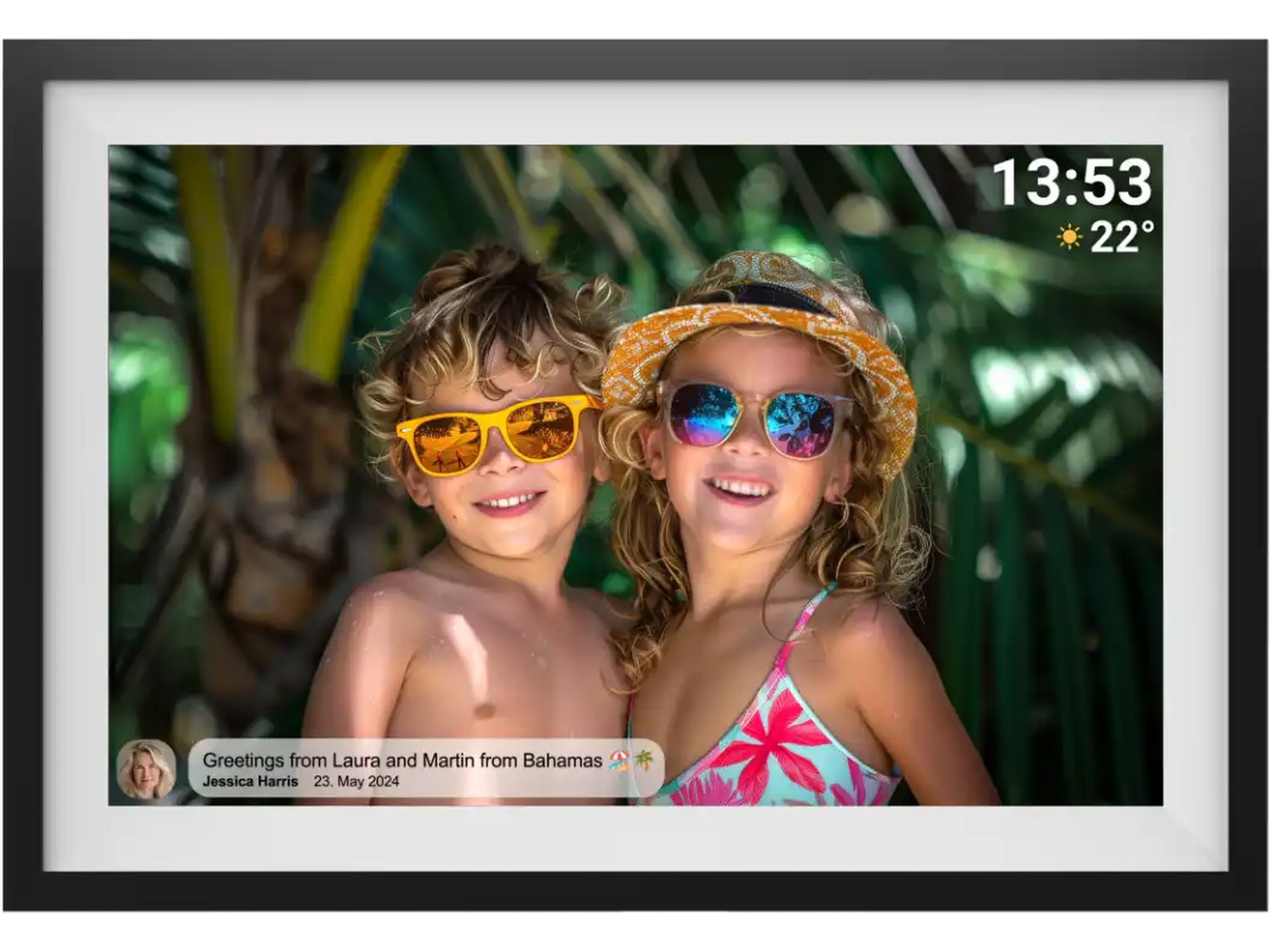 Denver PFF-1016 10,5" digital fotoramme (sort/hvid) TV-rammer & tilbehør