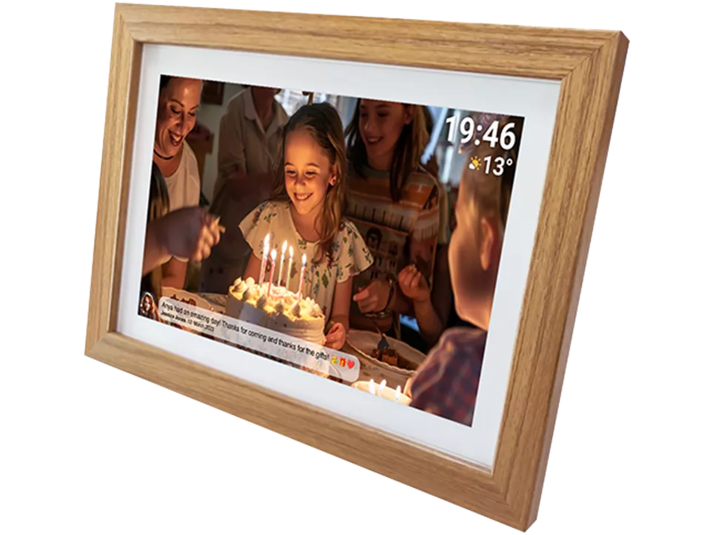 Denver PFF-1543LW 15,6" digital fotoramme (lys eg) TV-rammer & tilbehør