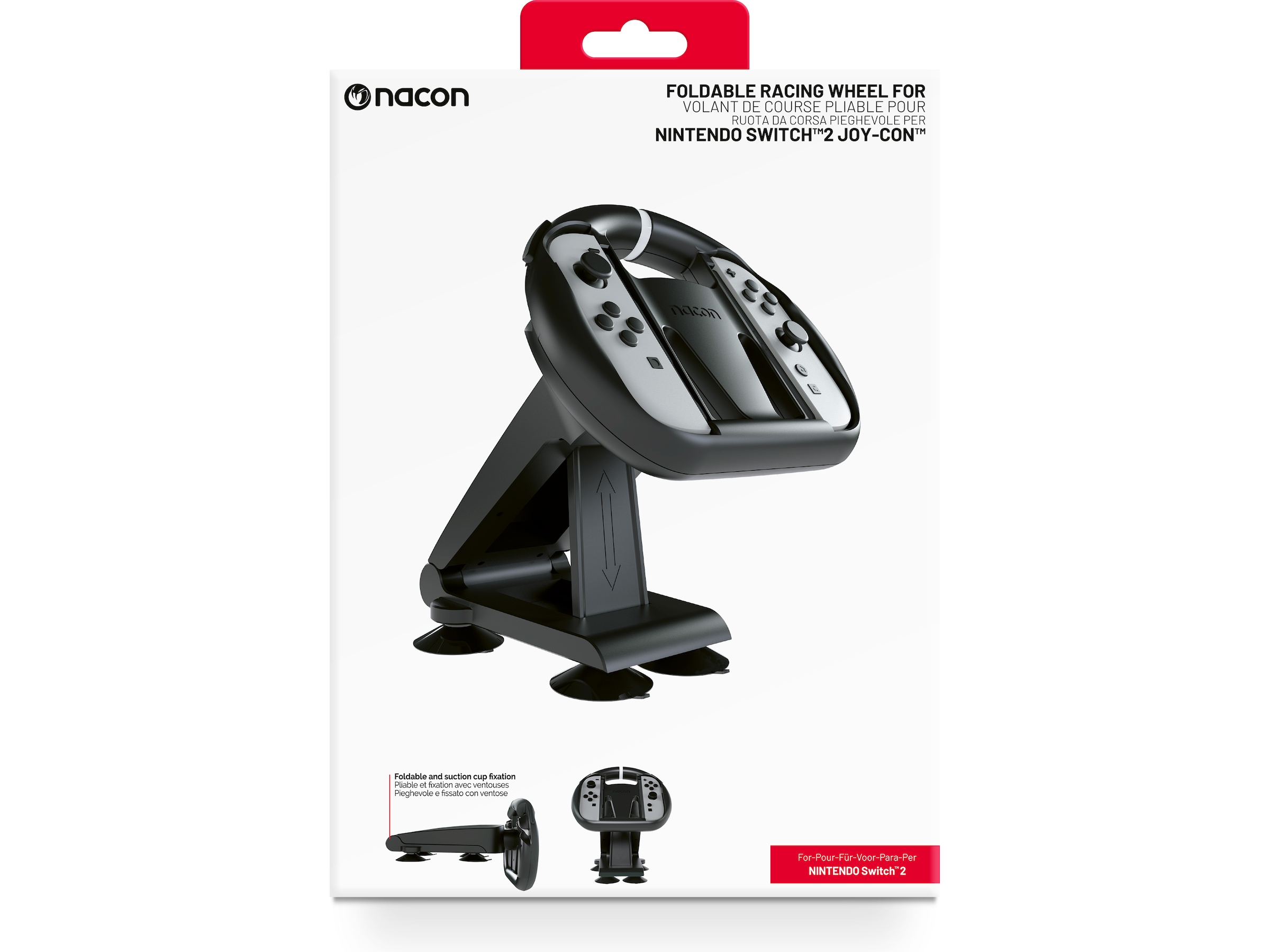 Nacon Foldable Wheel for Nintendo Switch 2 Joy-Con Tilbehør til spilkonsoller