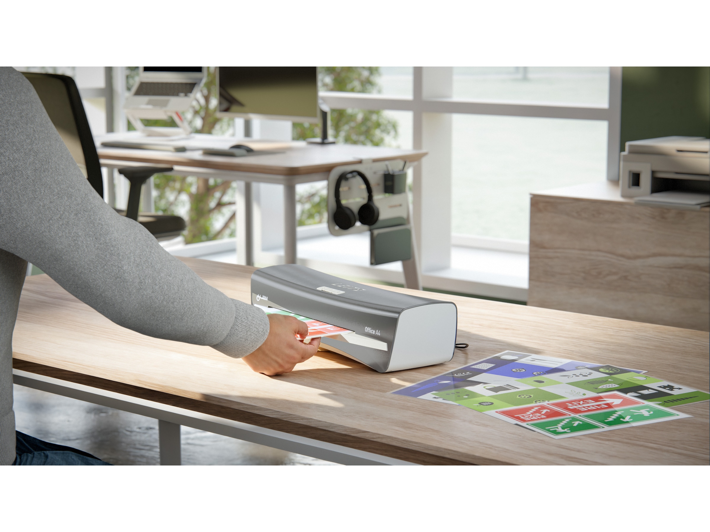 Leitz lamineringsrenseark, Premium A3/A4 pakke med 5 ark Tilbehør