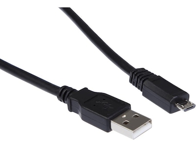 USB-A til USB Micro-B kabel 0,5m (sort)