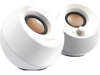 Creative Pebble - Højttalere - til PC - 4.4 Watt (Total) - hvid