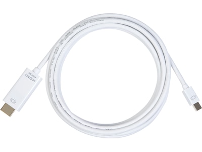 Mini DP til HDMI kabel 3m (hvid)