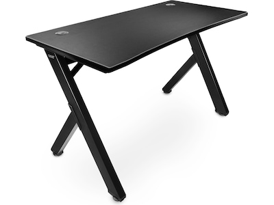 Svive Cygnus Gaming desk mat sort med grå sømme