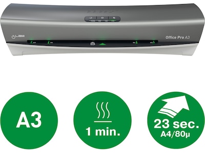 Leitz Leitz iLAM Office Pro A3 lamineringsmaskine mørkegrå 75180084 Modsvarer: N/A