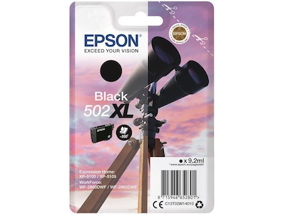 Epson Epson 502XL Blækpatron sort C13T02W14010 Modsvarer: N/A