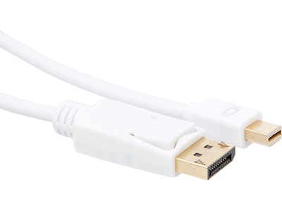 MiniDP til Displayport kabel 5m (hvid)