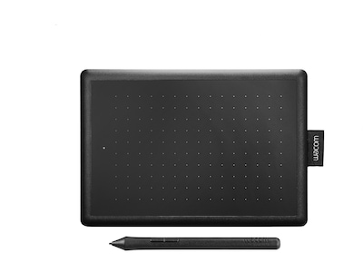 Wacom One by Wacom - Digitizer - højre- og venstrehåndet - 15.2 x 9.5 cm - elektromagnetisk - kablet - USB - sort, rød
