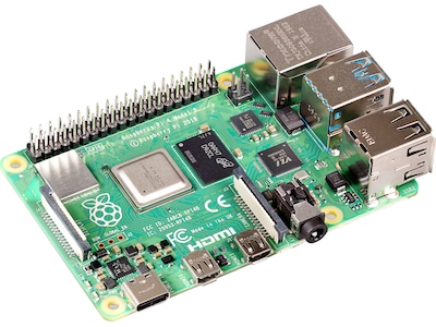 Raspberry Pi 4 Model B - Enkelttavle-computer - Broadcom BCM2711 / 1.5 GHz - RAM 8 GB - 802.11a/b/g/n/ac, Bluetooth 5.0