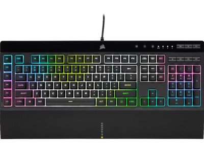 CORSAIR Gaming K55 RGB PRO Tastatur Gummitrykknap RGB/16,8 millioner farver Kabling Nordisk