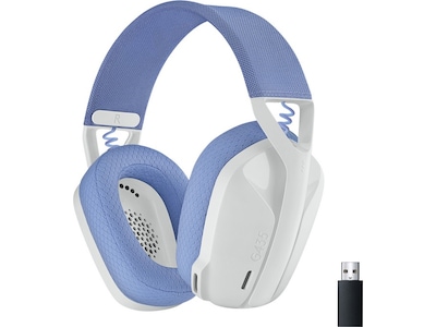 Logitech G435 trådløse gaming-hovedtelefoner med mikrofon - hvid/blå