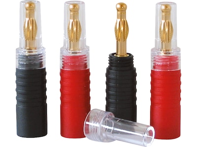 Dynavox High-End Banana Plugs 4pk (rød/sort)