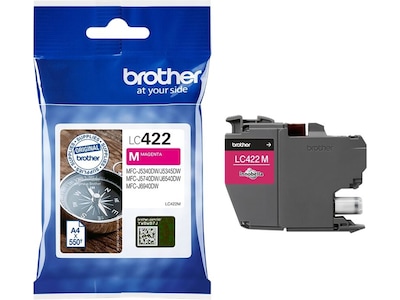 Brother Blækpatron magenta, 550 sider LC422M Modsvarer: N/A