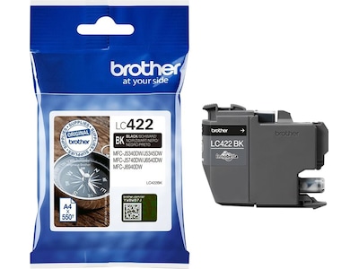 Brother Blækpatron sort, 550 sider LC422BK Modsvarer: N/A