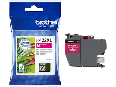 Brother Blækpatron magenta, 1500 sider LC422XLM Modsvarer: N/A