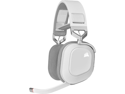 Corsair HS80 RGB - trådløst gaming headset med mikrofon, hvid