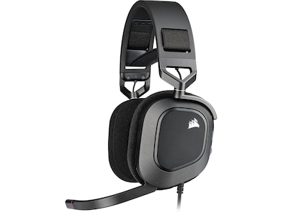 CORSAIR Gaming HS80 RGB - Headset - fuld størrelse - kablet - USB - kulsort