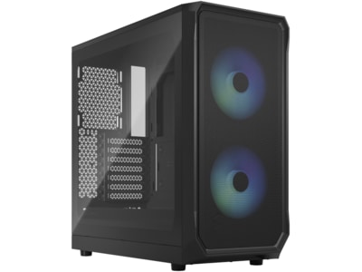 Fractal Design Focus 2 RGB - Black TG Clear Tint - Kabinet - Miditower - Sort