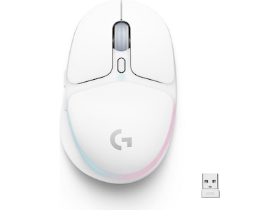 Logitech G705 Wireless mouse - Aurora collection - Gaming Mus - Optisk - 6 knapper - Hvid med RGB-LED lys