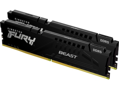 Kingston FURY Beast DDR5-5200 - 16GB - CL40 - Dual Channel (2 pcs) - Intel XMP - Sort