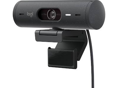 Logitech® | BRIO 500 - Webcam - farve - Full HD (1920 x 1080) - Indbygget mikrofon (Stereo) - USB-C - Grafit