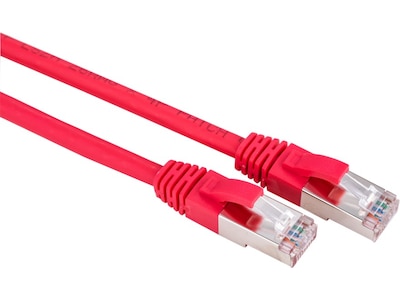 Nætverkskabel Cat6a rød 1m