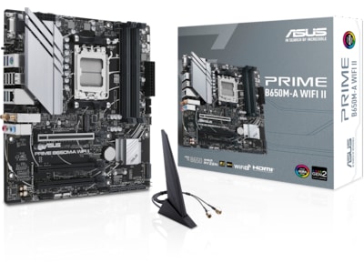 ASUS PRIME B650M-A WIFI II Bundkort - AMD B650 - AMD AM5 socket - DDR5 RAM - Micro-ATX
