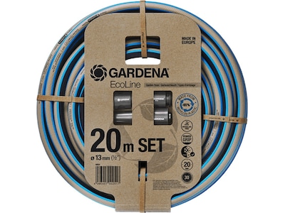 Gardena Haveslange EcoLine 1/2" 20m - med jetrør og hanetilslutninger