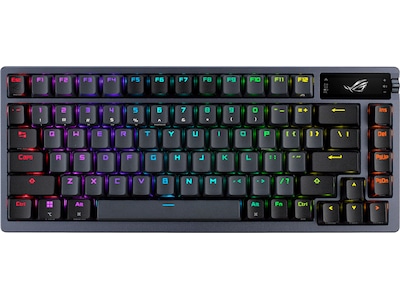 ASUS ROG AZOTH 75% Wireless DIY Custom RGB Gaming Keyboard, NX Red Switches, OLED Display, PBT Keyca Tastatur - GEEKD.dk