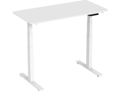 Ergonomisk hæve/sænke skrivebord 120cm (hvid)