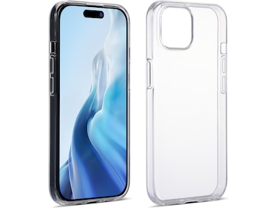 iiglo iPhone 15 / 14 Silikone cover (gennemsigtig)