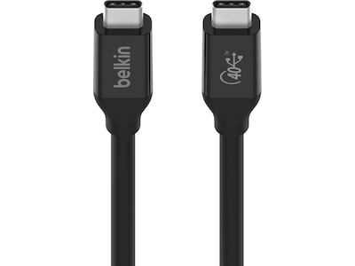 Belkin Connect Usb4 Kabel 100w 0.8m. Usb-c Usb-c Sort