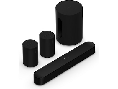 Sonos Beam (Gen2) Soundbar (sort)+ 2x Era 100 og 1x Sub Mini